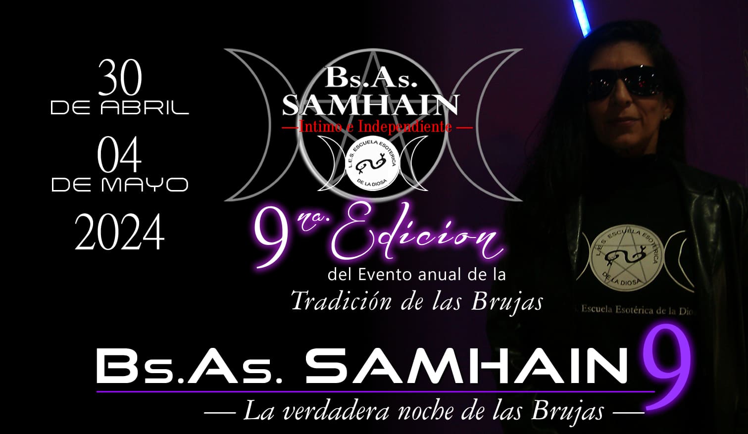Invitación al evento BsAs Samhain 2024 La Tradición de las Brujas